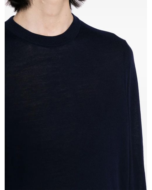 Paul Smith Blue Merino Wool Sweater for men