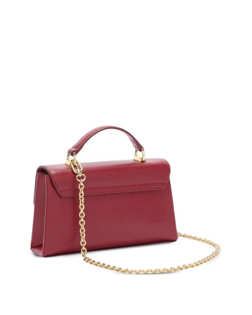 Furla Red Top-Handle Chain Mini Bag