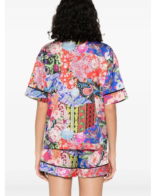 Nissa White Printed Shirt