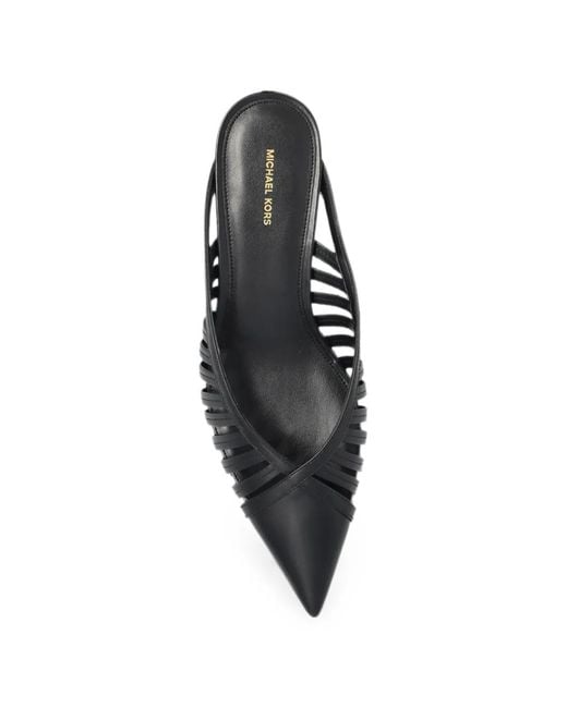 MICHAEL Michael Kors Black Adriana Caged Mules