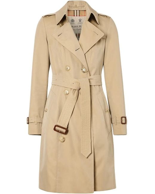 Burberry Natural Chelsea Heritage Double-Breasted Trench Coat