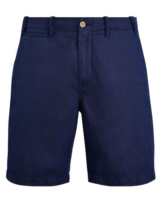 Polo Ralph Lauren Blue Maritimes Cotton-linen Shorts for men