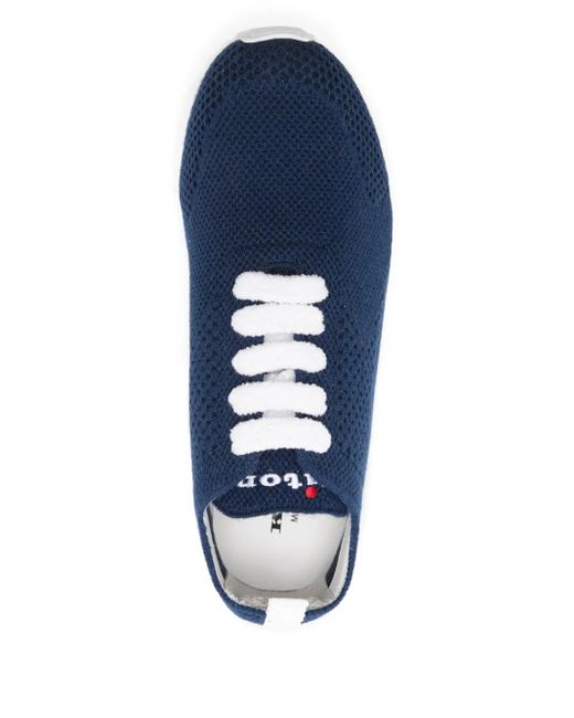Kiton Blue Fits Knitted Sneakers