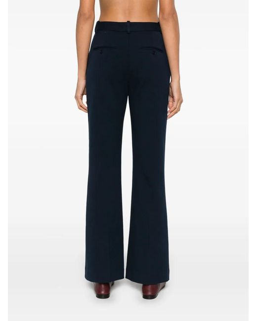 Circolo 1901 Blue Jersey Flared Trousers