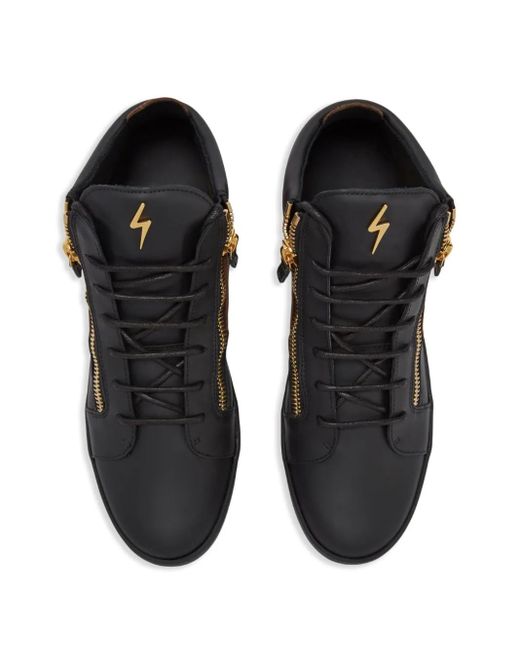 Sneakers Alte Kriss Con Zip di Giuseppe Zanotti in Black da Uomo