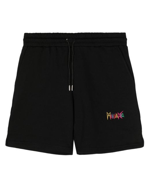 Mauna Kea Black Logo-embroidered Cotton Track Shorts for men