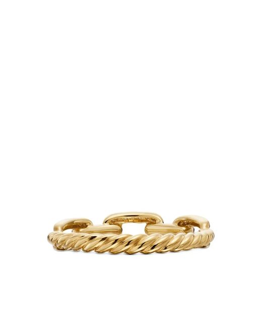 David Yurman Multicolor 18Kt Stax Chain Link Diamond Ring (4.5Mm)