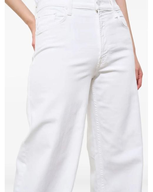 Mother White Five-Pockets Jeans