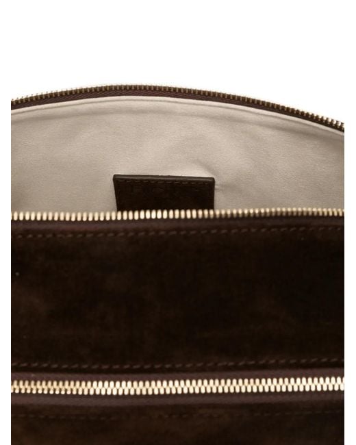 Elleme Brown Trousse Suede Cross Body Bag