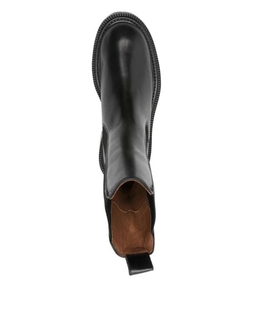 Paris Texas Black 40Mm Elastic-Panelled Round -Toe Boots