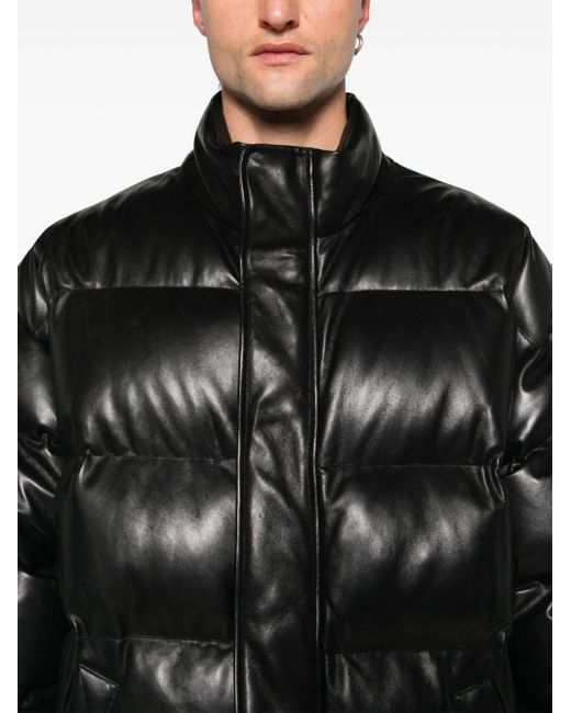 Balenciaga Gefütterte Jacke mit Stehkragen in Black für Herren