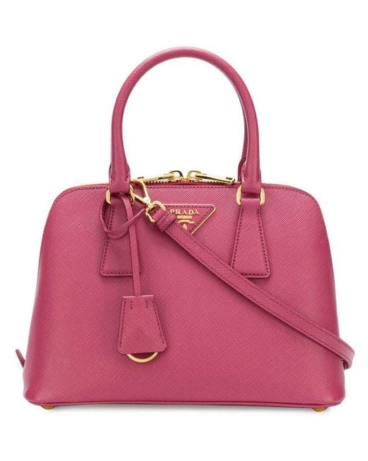Mini sac à main Promenade Prada en coloris Rose