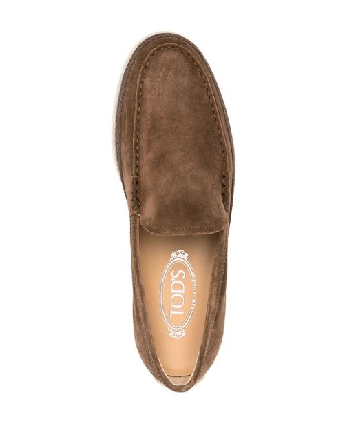 Tod's Brown Reversed Loafer for men