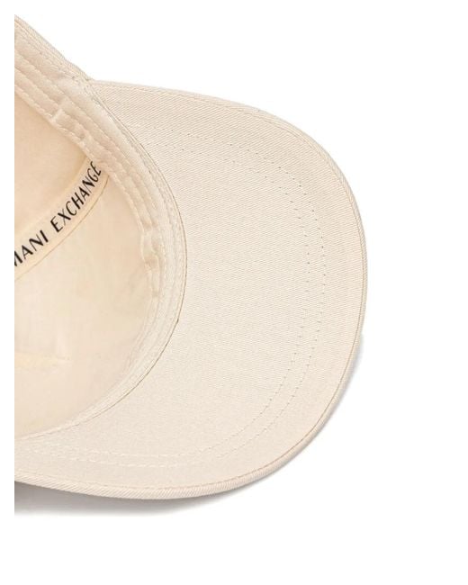 ARMANI EXCHANGE Natural Logo-Detail Baseball Cap
