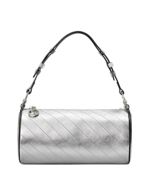 Mini sac porté épaule Blondie Gucci en coloris Gray