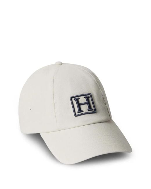 Hackett White Casquette Effet Délavée À Logo Brodé for men