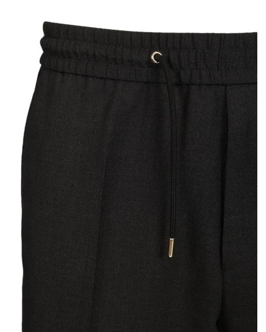 Paul Smith Black Drawcord Trousers for men