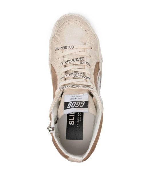 Golden Goose Deluxe Brand Natural Slide Lace-up Sneakers