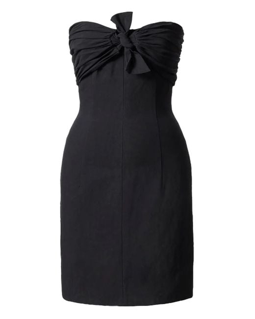 TOVE Black Strapless Bow Mini Dress