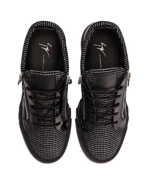 Giuseppe Zanotti Black Frankie Low-top Leather Sneakers for men