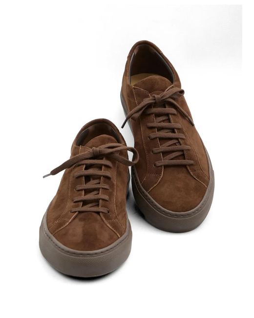 Common Projects Brown Sneakers Achilles Suede for men