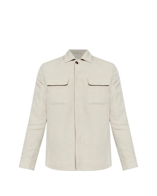 Eleventy White Chest-Pockets Jacket for men