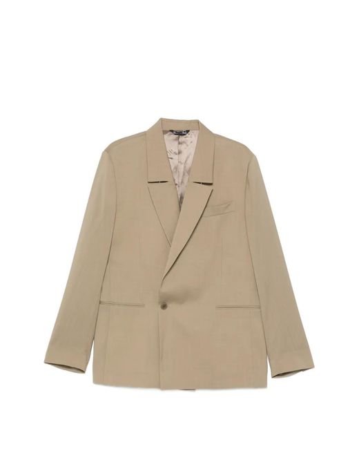 Costumein Natural Notched-Lapels Single-Button Jacket for men