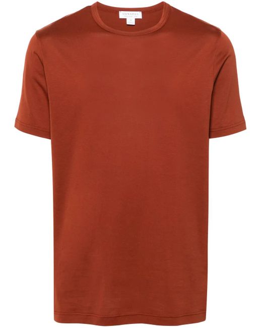 Sunspel Red T-Shirt Classic for men