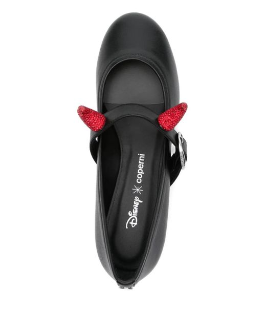 Coperni Black X Disney Horn Ballet Flats