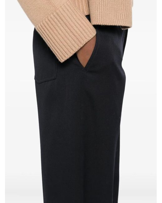 Pantalones con cierre de botón Jil Sander de color Blue
