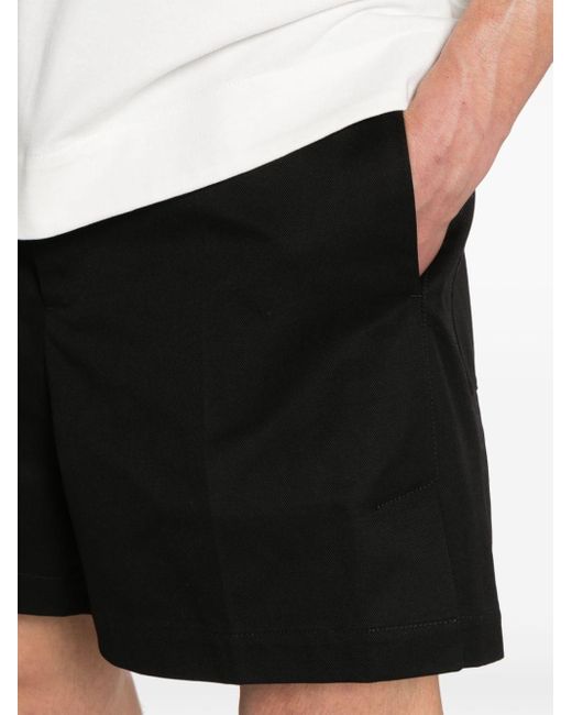 Shorts sartoriali a gamba ampia di Jil Sander in Black da Uomo