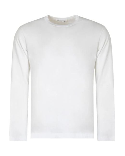 メンズ Comme des Garçons Cdg Long-sleeve Cotton T-shirt White