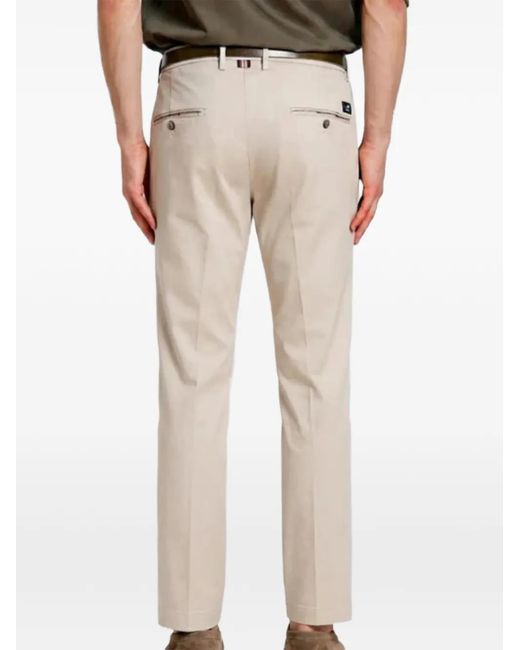 Mason's Natural Torino Flex Pressed-Crease Chinos Trousers for men
