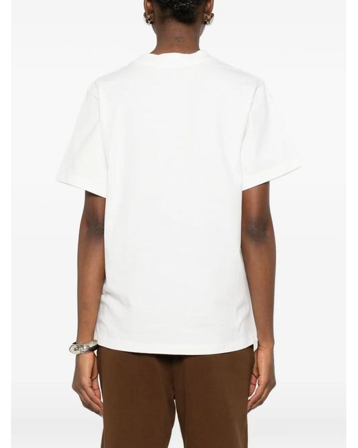 Entire studios White T-Shirt Standard À Col Ras Du Cou