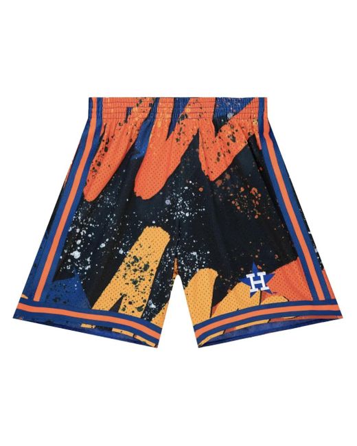 Mitchell & Ness MLB Houston Astros Hyper Hoops Shorts in Blue für Herren