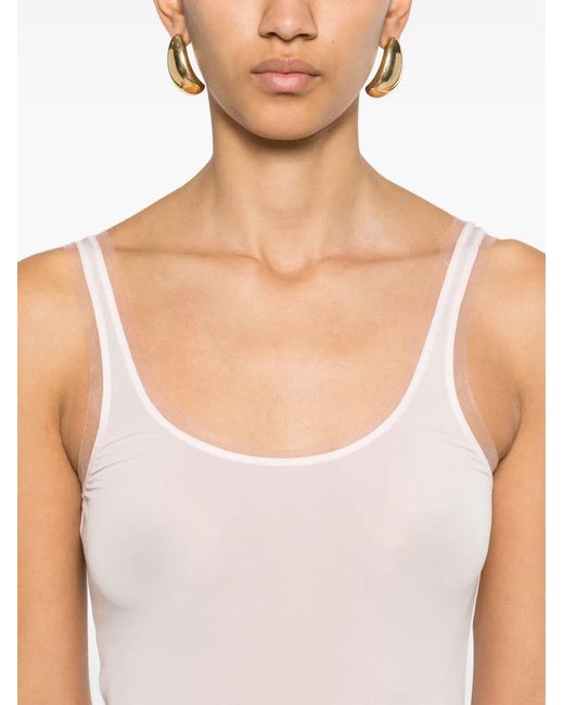 Genny White Jersey Tank Top