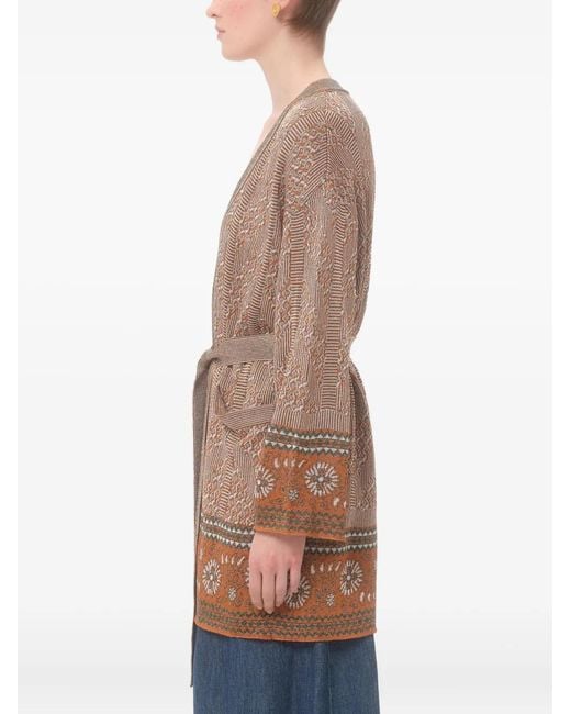 Valentino Garavani Natural Jacquard-Pattern Coat