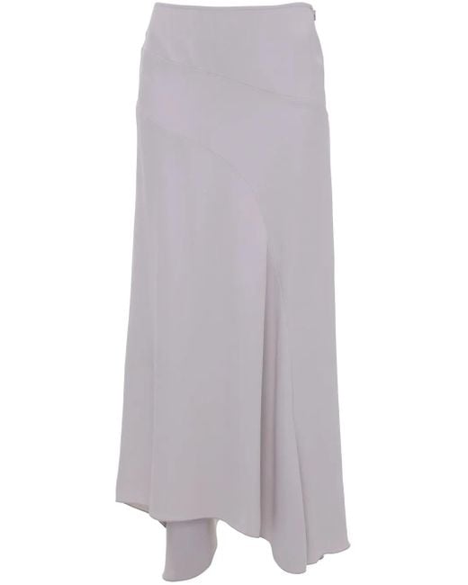Victoria Beckham スパイラルシーム スカート Gray