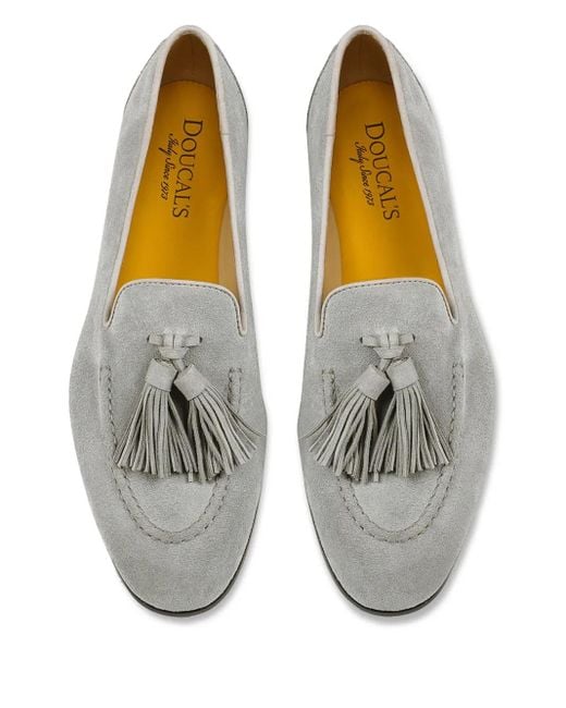 Mocassins En Daim Doucal's en coloris Gray