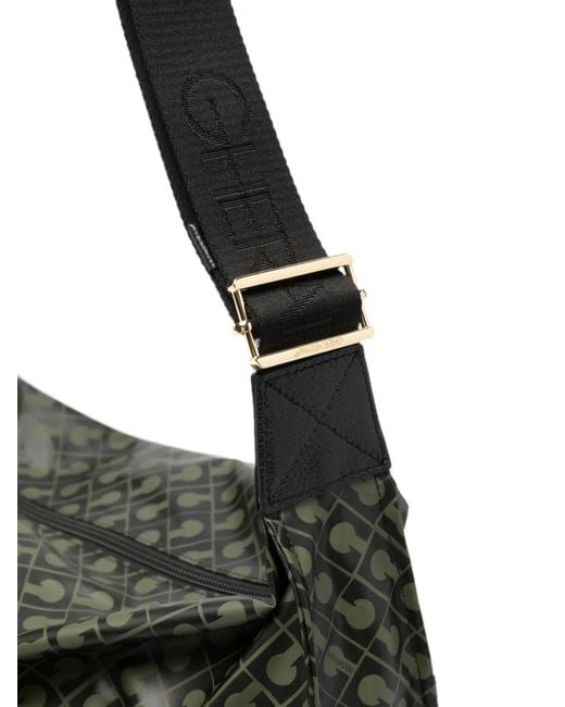 Gherardini Black Monogram-Print Shoulder Bag