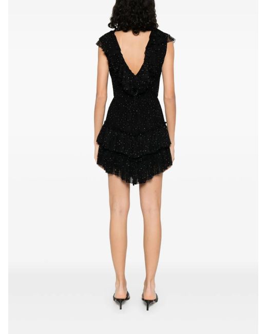 Nissa Black Lace Mini Dress