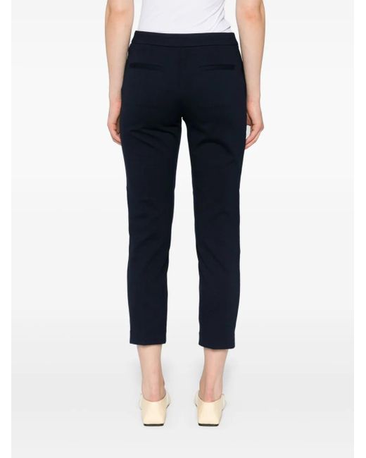 Ralph Lauren Blue Adom Mid-Rise Skinny Trousers