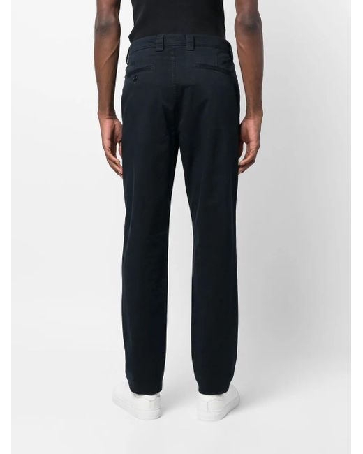 Woolrich Blue Cotton Straight Leg Trousers for men