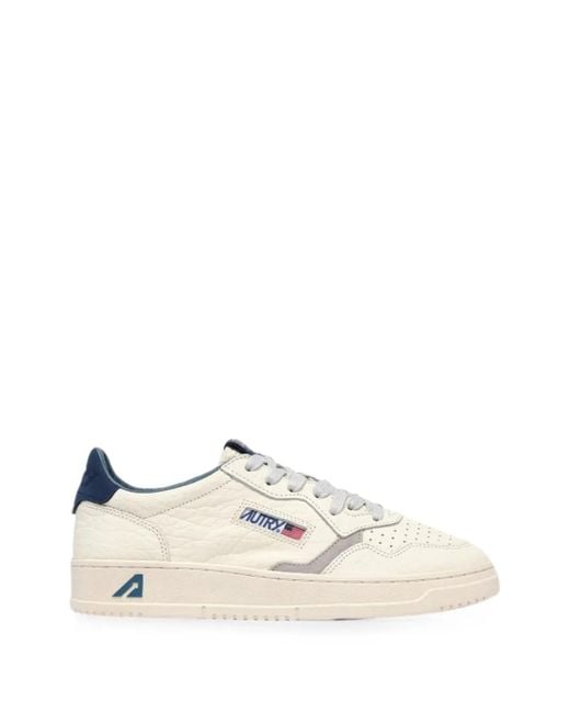 Autry Natural Medalist Low Leather Sneakers for men