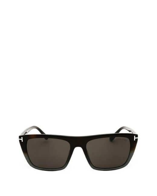 Tom Ford Black Rectangle-Frame Sunglasses for men