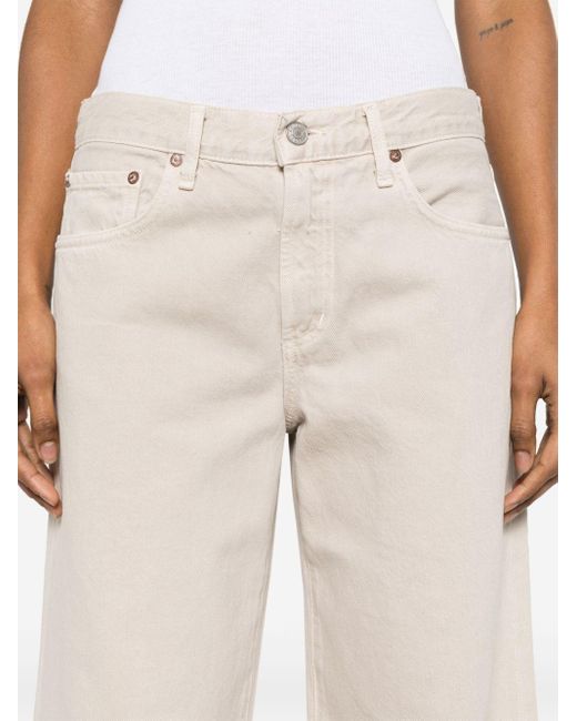Agolde Natural Low-Rise Flared Clara Jeans