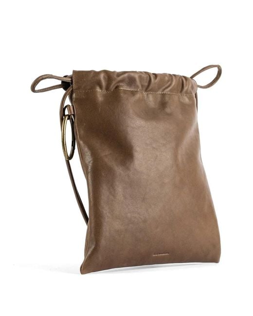 Bea Mombaers Brown Grand Sac À Main À Lien De Resserrage