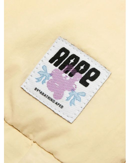 A Bathing Ape Natural Moonface Puffer Jacket