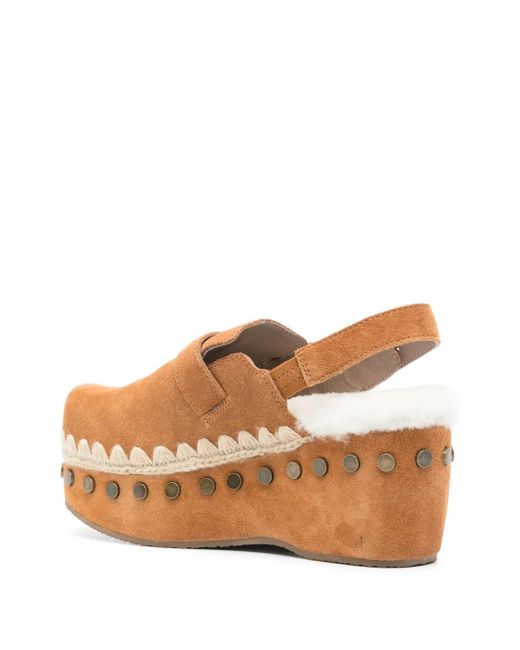 Mou Brown 67Mm Clog Pumps
