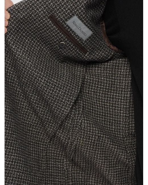 Corneliani Gray Checked Blazer for men